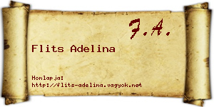 Flits Adelina névjegykártya